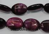 CTE996 15.5 inches 15*20mm oval dyed red tiger eye beads wholesale