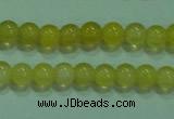 CTG06 15.5 inches 3mm round tiny yellow agate beads wholesale