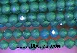 CTG1097 15.5 inches 2mm faceted round tiny quartz glass beads