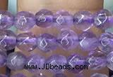 CTG1125 15.5 inches 3mm faceted round tiny amethyst beads