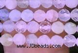 CTG1134 15.5 inches 3mm faceted round tiny morganite beads