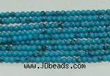 CTG114 15.5 inches 2mm round tiny blue turquoise beads wholesale