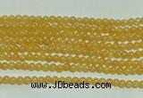 CTG118 15.5 inches 2mm round tiny yellow jade beads wholesale