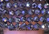 CTG1196 15.5 inches 3mm faceted round tiny terahertz gemstone beads