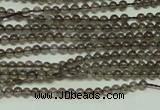 CTG120 15.5 inches 2mm round tiny smoky quartz beads wholesale