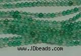 CTG122 15.5 inches 2mm round tiny green agate beads wholesale