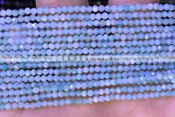 CTG1307 15.5 inches 2mm faceted round amazonite beads wholesale