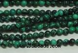 CTG132 15.5 inches 3mm round tiny synthetic malachite beads wholesale