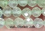 CTG1349 15.5 inches 5mm faceted round prehnite beads wholesale