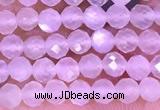 CTG1353 15.5 inches 4mm faceted round white moonstone beads