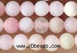 CTG1363 15.5 inches 4mm round pink opal gemstone beads