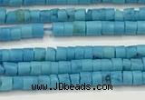 CTG1372 15.5 inches 1.5*2mm heishi tiny blue turquoise beads