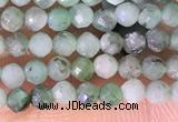 CTG1387 15.5 inches 2mm faceted round tiny emerald beads