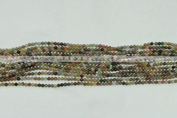 CTG139 15.5 inches 3mm round tiny Indian agate beads wholesale