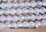 CTG1402 15.5 inches 2mm faceted round white moonstone beads wholesale