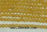 CTG148 15.5 inches 3mm round tiny yellow jade beads wholesale