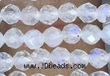 CTG1482 15.5 inches 3mm faceted round white moonstone beads