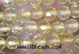 CTG1488 15.5 inches 3mm faceted round citrine gemstone beads