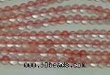 CTG154 15.5 inches 3mm round tiny cherry quartz beads wholesale