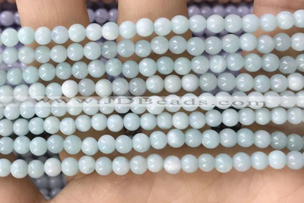 CTG1593 15.5 inches 4mm round amazonite gemstone beads wholesale