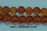 CTG16 15.5 inch 4mm round B grade tiny red agate beads wholesale