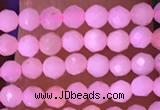 CTG1634 15.5 inches 2.5mm faceted round tiny pink opal beads