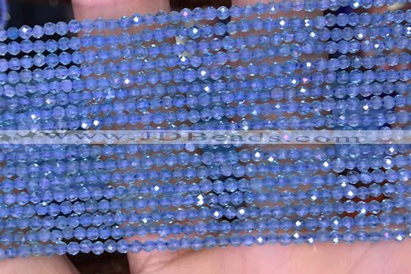 CTG1661 15.5 inches 2mm faceted round tiny apatite beads