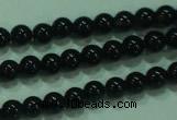 CTG19 15.5 inches 3mm round B grade tiny black agate beads