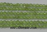 CTG206 15.5 inches 3mm faceted round tiny prehnite gemstone beads