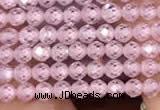 CTG2101 15 inches 2mm faceted round tiny quartz glass beads