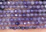 CTG2104 15 inches 2mm faceted round tiny quartz glass beads