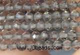 CTG2107 15 inches 2mm faceted round tiny ice obsidian beads