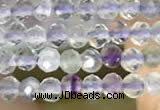 CTG2128 15 inches 2mm,3mm faceted round fluorite gemstone beads