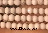 CTG2148 15 inches 2mm,3mm & 4mm faceted round white howlite beads