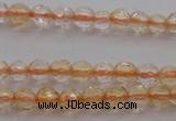 CTG221 15.5 inches 3mm faceted round tiny citrine beads