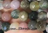 CTG2220 15 inches 2mm,3mm & 4mm faceted round Indian agate beads