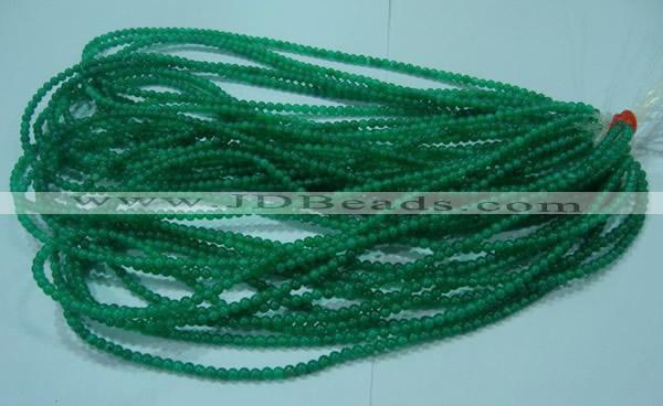 CTG23 15.5 inches 3mm round tiny green agate beads wholesale