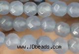 CTG2530 15.5 inches 4mm faceted round agate beads wholesale