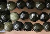 CTG3587 15.5 inches 4mm faceted round golden obsidian beads