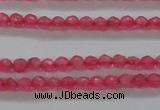 CTG402 15.5 inches 2mm faceted round tiny dyed candy jade beads