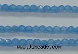 CTG409 15.5 inches 2mm faceted round tiny dyed candy jade beads