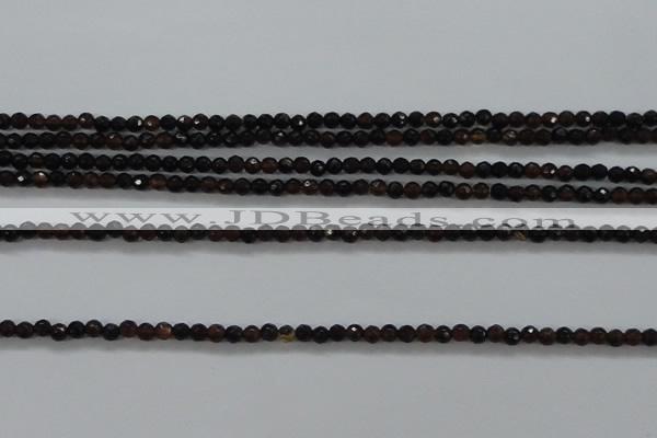 CTG426 15.5 inches 2mm faceted round tiny agate gemstone beads