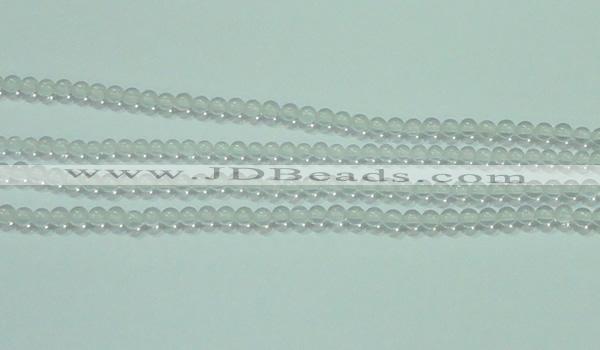 CTG44 15.5 inches 2mm round tiny white crystal beads wholesale