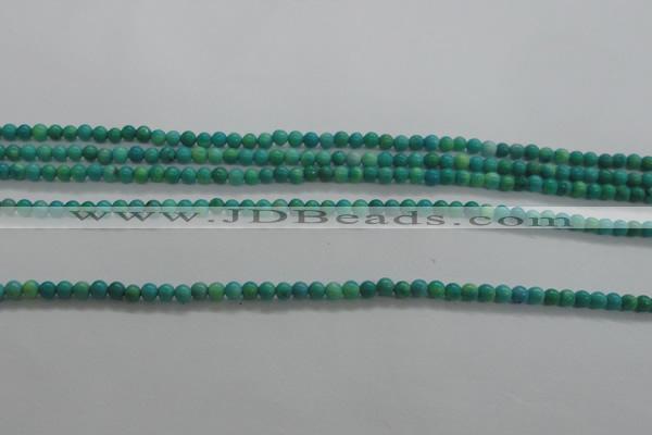 CTG440 15.5 inches 2mm round tiny natural turquoise beads wholesale