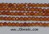 CTG615 15.5 inches 2mm faceted round orange garnet beads