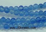 CTG62 15.5 inches 2mm round tiny dyed white jade beads wholesale