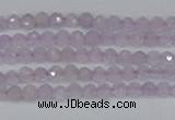 CTG621 15.5 inches 2mm faceted round lavender amethyst beads