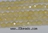 CTG624 15.5 inches 3mm faceted round citrine gemstone beads