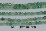 CTG627 15.5 inches 2mm faceted round green strawberry quartz beads