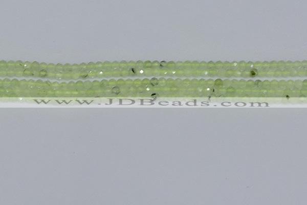 CTG632 15.5 inches 3mm faceted round prehnite gemstone beads